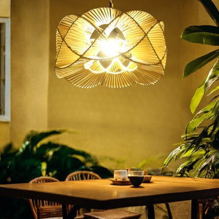 Ceiling Lamp from Rotan "Alvi" 1x120W, E27, 40x40x25 cm