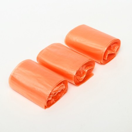 Bio bags "Pigger" for cleaning dogs 20 x 30 cm, 8 μm, 3 x 20 pcs, orange-1