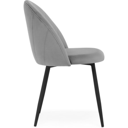 STULL OF A MARAL CARKASAS Logan Metal/velor, black/dark gray 48x52x82 cm-2