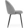 STULL OF A MARAL CARKASAS Logan Metal/velor, black/dark gray 48x52x82 cm