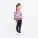 Baby backpack on lightning, 1 outer pocket, insert mix, pink color
