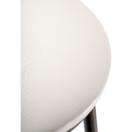 Barrier stool Drezegomad metal/eco -leather, gray/white 41x41x75 cm-2