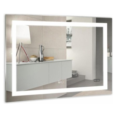 Mirror with Doratiz LED backlight "Adele", 800x600 mm, heating, clock, sensory switch, dimmer-2
