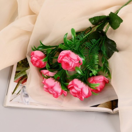 Bouquet "Rose Claire Austin" 6 flowers, d-4 cm h30 cm, mix