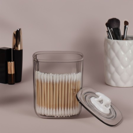 Organizer for storage "Bear", with a lid, 9 × 9 × 13.5 cm, the color is transparent-4