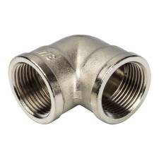 Угольник STOUT SFT-0014-000034, 3/4", внутренняя/внутренняя резьба, никелированная латунь