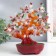 Bonsai souvenir "Multi -colored monetary tree in the oval pot" 196 stones 23x9.5x19 cm
