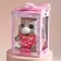 Soft toy "Bunny La Pu in the Cambinison with Crown", the color is gray, 20cm