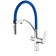 LEMARK COMFORT LM3074C-Blue kitchen mixer, single-rowing, with output for drinking water