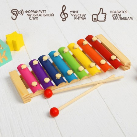 Игрушка музыкальная Металлофон, 8 тонов-2