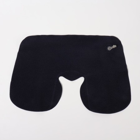 Pillow for the neck is road, inflatable, 38 × 24 cm, blue color-3