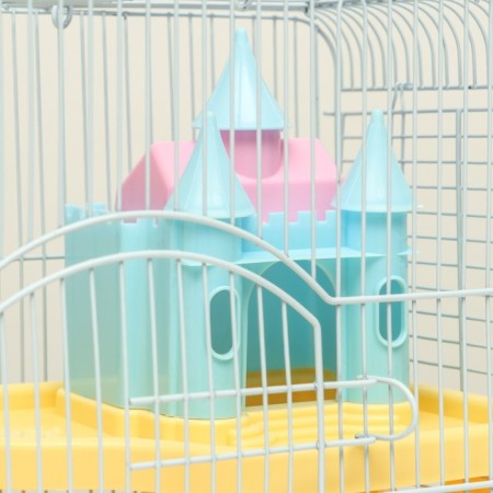 A cage for rodents "Pigger", equipped with a lock, 27 x 21 x 31 cm, yellow-3