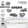 Topper for the cake "C DR", black, assorted, mix