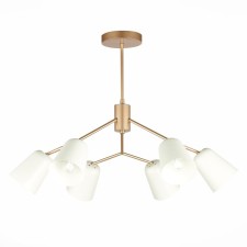 Ceiling EVOLUCE lamp. Sle155902-06. Mario. 6x40 watts, E14, 69x69x52 cm, golden color