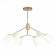 Ceiling EVOLUCE lamp. Sle155902-06. Mario. 6x40 watts, E14, 69x69x52 cm, golden color