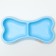 Bone bowl of double, 2 x 200 ml, 24.5 x 13 x 3.5 cm, blue