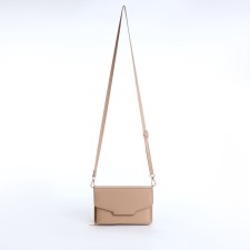 Women's bag with lightning, beige color