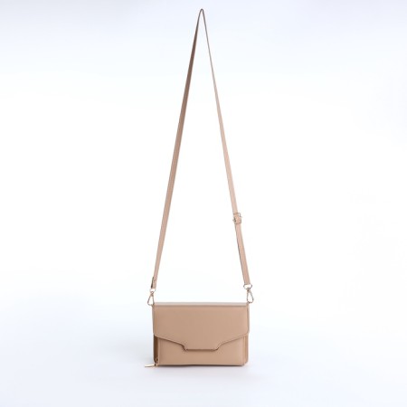 Women's bag with lightning, beige color