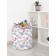 Basket for toys "Birds with a letter, size 35x35 cm