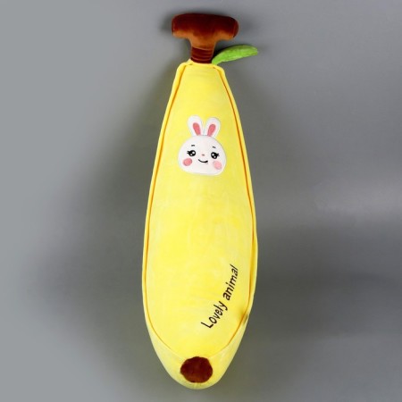 Soft toy-pile "Bunny-Banan", 65 cm, yellow color-4