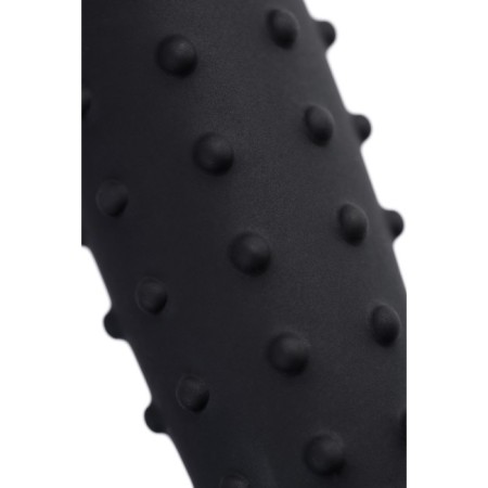 Anal phallimitator A-Toys Spikn, silicone, black color, 14 cm-9