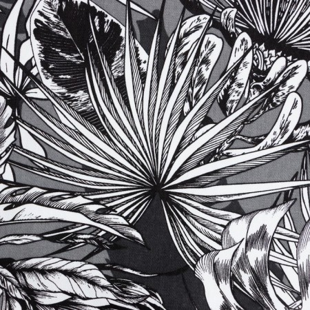 A set of curtains for the kitchen with sequences of Ethel "Palm Leaves" 149x180 cm - 2 pcs-3