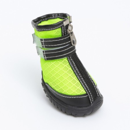 The boots are tall for large dogs, set 4 pcs, size M (sole 9x6.4 cm), black-salam-2