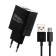 Network charger More Choice NC24M, 2.1A, Micro USB cable, black