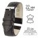 Watch strap, male, 22 mm, harness 80 mm, larynx 120 mm, genuine leather, dark brown