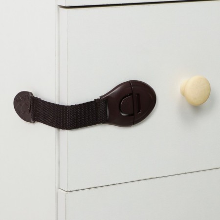 Universal lock on the tape, brown color-5