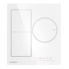 Варочная панель MAUNFELD CVI453SBWH, индукционная, 3 конфорки, сенсор, белый