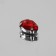 Rhinestones are sewing "drop", in a frame, 10 × 14 mm, 20 pcs, red color