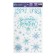 Vinyl stickers on the windows "Winter Patterns", reusable, 20 x 34 cm, New Year