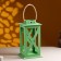 Kashpo wooden "Lantern. Provence" 17x17x31 cm Green