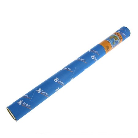 Physical world map, 101 x 66 cm, 1:35 million, laminated, wall, in a tube-1