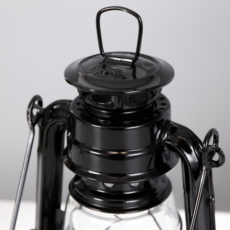 Kerosene lamp decorative black 9.5x12.5x19 cm risalux-4