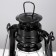 Kerosene lamp decorative black 9.5x12.5x19 cm risalux