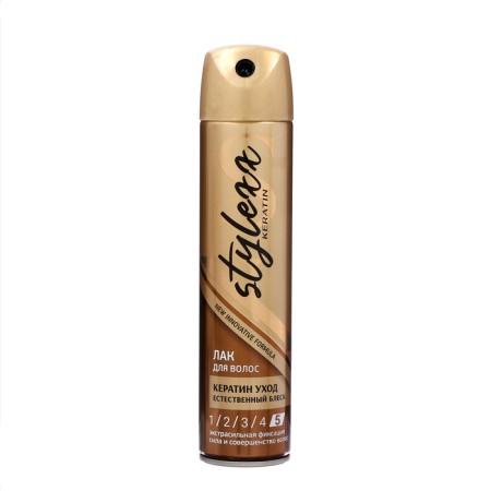 Hair varnish Stylexx Keratin Care and Extrashive fixation, 250 ml