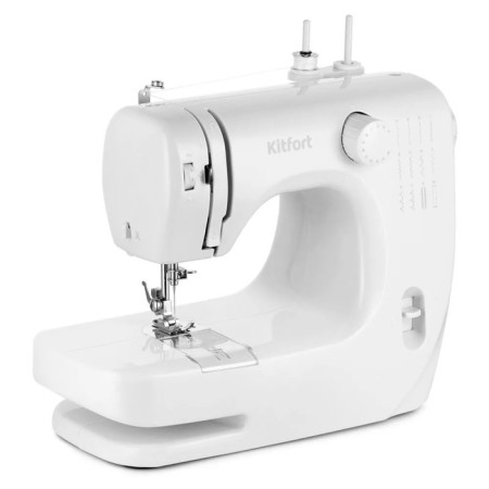 Sewing machine KitFort KT-6042, 9 W, 12 operations, semi-automatic, white
