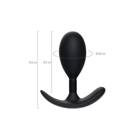 Anal plug A-Toys by Toyfa Tord M, silicone, black, 10.5 cm-10
