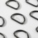 Half rings for bags, d = 25 mm, thickness - 3 mm, 10 pcs, nickel color