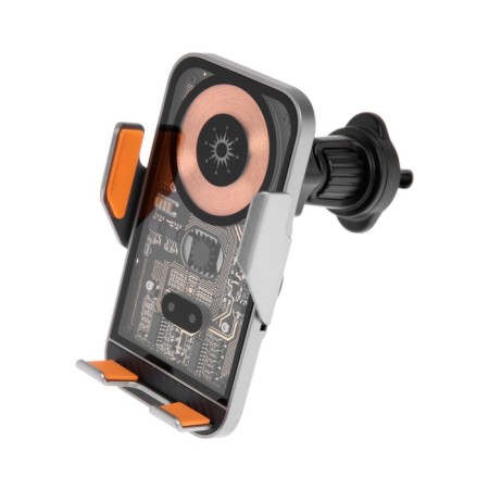 A car holder for the phone C10, wireless charging, auto -zero, 15 W, gray-1