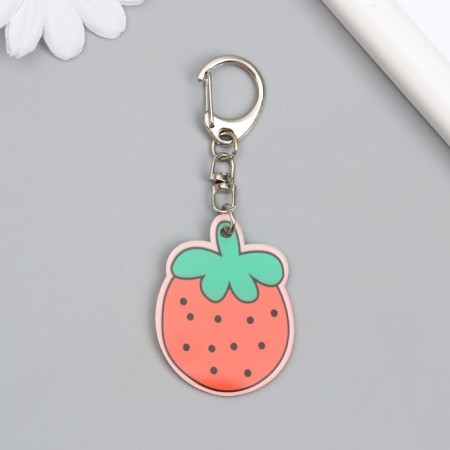Acryl keychain "Strawberry" 4.6x3.5 cm