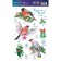 Stickers on the glass "Bullfins", 20 x 34 cm, reusable, New Year