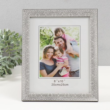 Photo frame plastic 20x25 cm "Krakelyur. Black on white" 23.4x28.5 cm