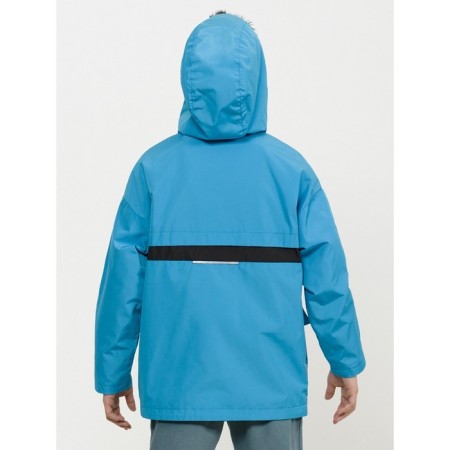 Windbreaker for boys, height 122 cm, blue color-3