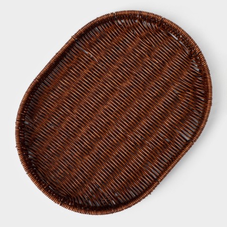 Basket for fruits and bread of the deed "Ohio, 40 × 30 × 4.5 cm, oval-3