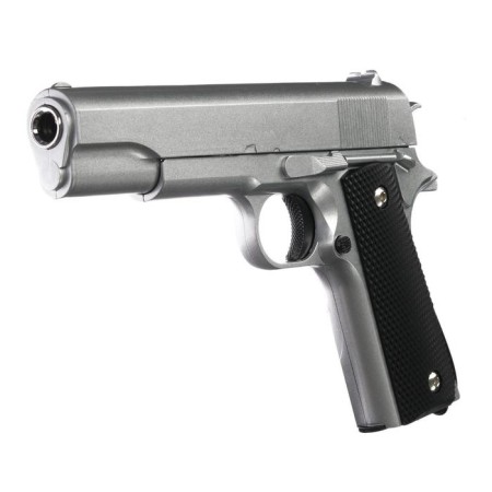 Strikeball gun "Galaxy" COLT 1911, silver, feces. 6 mm-3