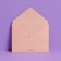Gift envelope "With Love", embossing, designer paper, 9 × 7 cm