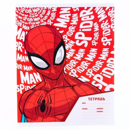 Notebook in the line of 18 sheets, 4 types of mix, cover coated paper, spider-man-6